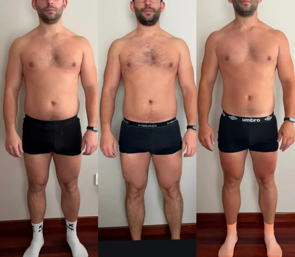 Fotos de antes y después de Pablo
