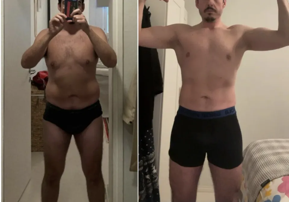 Fotos de antes y después de Dani